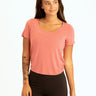 Deena Ruched Shirttail Cropped Tee Womens Tops Short Threads 4 Thought 