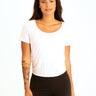 Deena Ruched Shirttail Cropped Tee Womens Tops Short Threads 4 Thought 