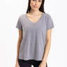 Pattie Triblend V-Neck Tee Womens Tops Short Threads 4 Thought 