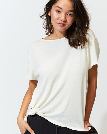 Rebekah Knotted Tee Womens Tops Tee Threads 4 Thought