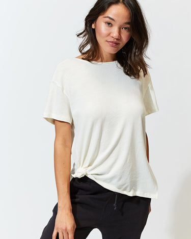 Rebekah Knotted Tee Womens Tops Tee Threads 4 Thought