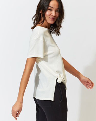 Rebekah Knotted Tee Womens Tops Tee Threads 4 Thought