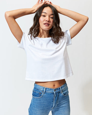 Invincible Cropped Crew Tee Womens Tops Tee Threads 4 Thought