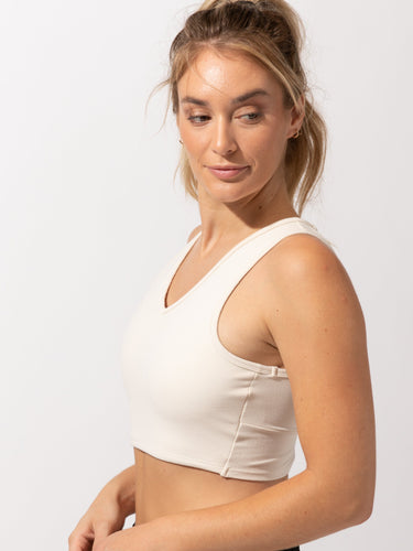 Maliha Twist-Back Top Womens Tops SportsBra Threads 4 Thought 