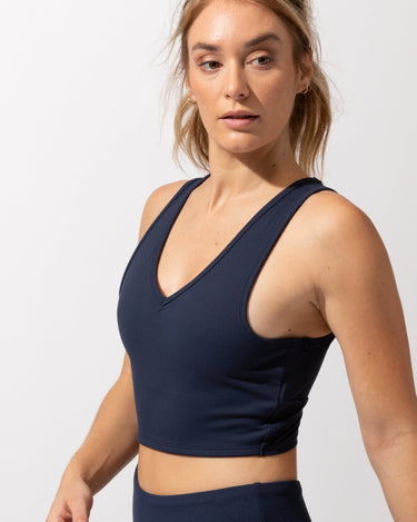 Maliha Twist-Back Top Womens Tops SportsBra Threads 4 Thought 