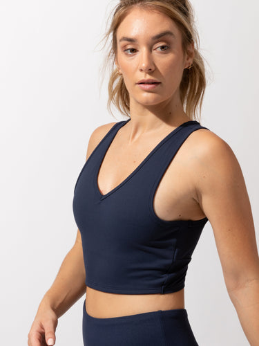 Maliha Twist-Back Top Womens Tops SportsBra Threads 4 Thought 