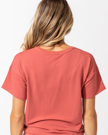 Drop Shoulder Tee Womens Tops Tee Threads 4 Thought 