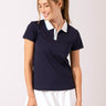 Paulette Short Sleeve Polo Womens Tops Short Threads 4 Thought 