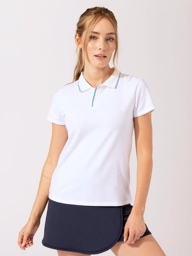 Paulette Short Sleeve Polo Womens Tops Short Threads 4 Thought 