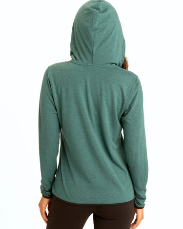 Kyanna FeatherLoop Half Zip Hoodie Womens Outerwear Sweatshirt Threads 4 Thought 