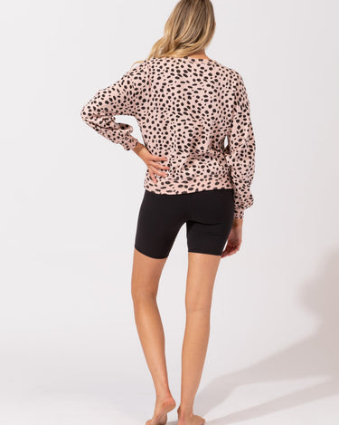 Samira Animal Print Sweatshirt Womens Outerwear Sweatshirt Threads 4 Thought 