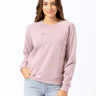 Lemon Embroidery Raglan Pullover Womens Outerwear Sweatshirt Threads 4 Thought 