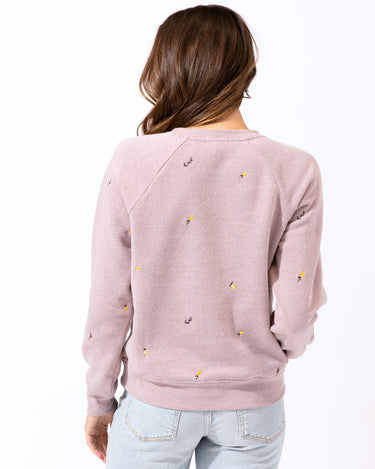 Lemon Embroidery Raglan Pullover Womens Outerwear Sweatshirt Threads 4 Thought 