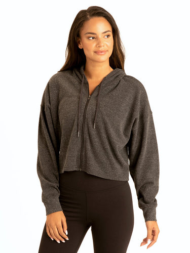 Venetia Crop Hoodie Womens Outerwear Sweatshirt Threads 4 Thought 