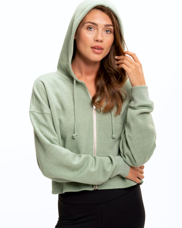 Venetia Crop Hoodie Womens Outerwear Sweatshirt Threads 4 Thought 