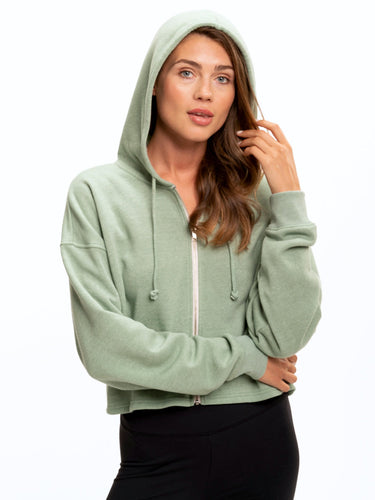 Venetia Crop Hoodie Womens Outerwear Sweatshirt Threads 4 Thought 