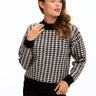 Elexia Houndstooth Sweater Womens Outerwear Sweater Threads 4 Thought 