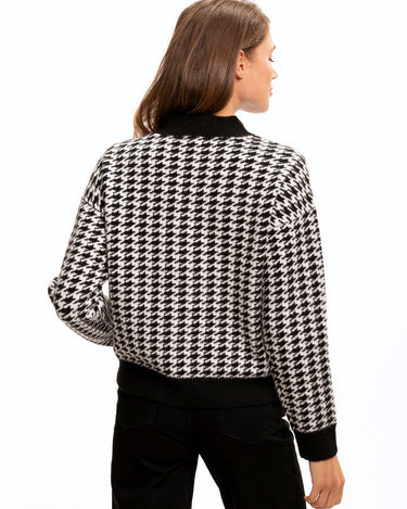 Elexia Houndstooth Sweater Womens Outerwear Sweater Threads 4 Thought 