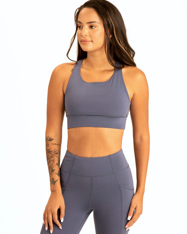 Strappy Sports Bra Womens Tops Sports Bra Threads 4 Thought 