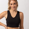 Maliha Twist-Back Top Womens Tops Sports Bra Threads 4 Thought 