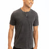 Draco Mineral Wash Short Sleeve Henley Mens Tops Tshirt Short Threads 4 Thought 