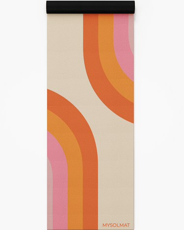 The Retro Stripe Mat Yoga Mats MYSOLMAT