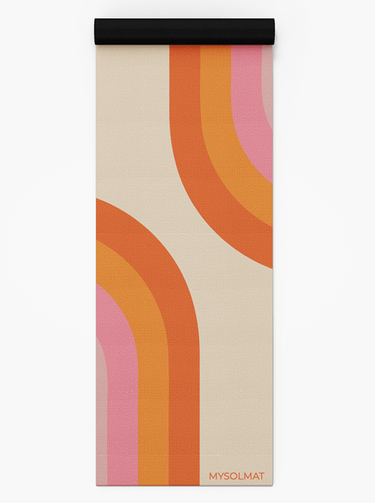 The Retro Stripe Mat Yoga Mats MYSOLMAT